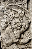 Prambanan - Vishnu Temple, reliefs depicting the story of Krishna and his brother Balarama.